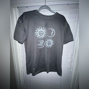 Oversized Graphic Moon Tee